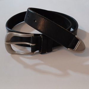 Genuine Leather Belt - Black - Size Large